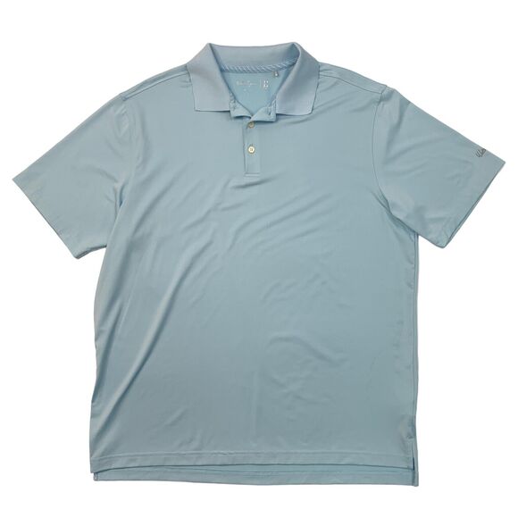 Walter Hagen Polo Shirt Mens XL Extra Large Baby Blue Quick Dry Stretch Golf - Picture 1 of 12